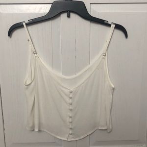 Off White Crop Top